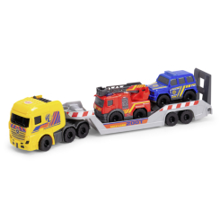 Транспорт і спецтехніка - Ігровий набір Dickie Toys Вантажівка Мерседес з рятувальними машинами (203715020)
