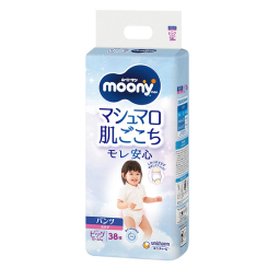 Товары по уходу - Подгузники-трусики Moony для девочек XL 12-22 кг 38 шт (4903111208098)