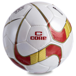 Спортивные активные игры - Мяч футбольный planeta-sport №5 PU CORE DIAMOND CR-023 Белый-золотой-бордовый