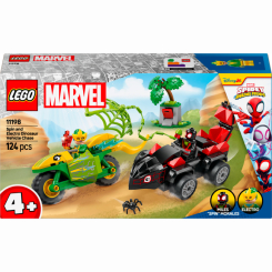 Конструкторы LEGO - Конструктор LEGO Marvel Гонки на электромобилях с динозаврами (11198)