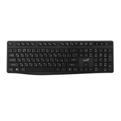 Клавиатура и мыши - ​Клавиатура мембранная Genius KB-7200 104key WL EN/UKR черная (31320002406)