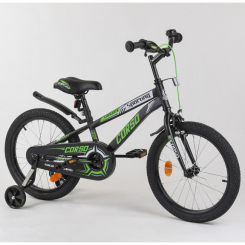 Велосипеди - Велосипед CORSO 18" (зібраний на 75%) Black/Green (101945)