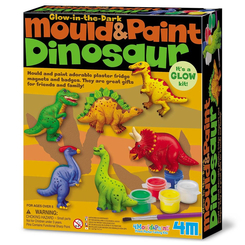 Набори для творчості - Набір для створення магнітів 4M Mould and paint Динозаври (00-03514)