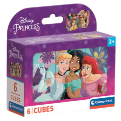 Розвивальні іграшки - Кубики-пазл Clementoni Princess 6 елементів (40660)