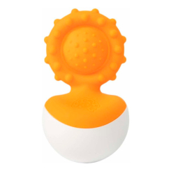 Погремушки, прорезыватели - Прорезыватель-неваляшка Fat Brain Toys Dimpl wobl оранжевый (F2172ML)