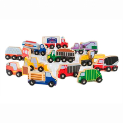 Транспорт и спецтехника - Набор грузовиков Guidecraft Block Play К дороге (G6718)