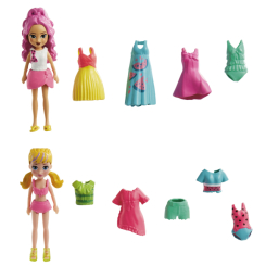 Ляльки - Ігровий набір Polly Pocket Модний гардероб для двох Басейн (HNF51/2)