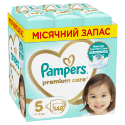 Товари для догляду - Підгузки Pampers Premium care Junior 12-17 кг 148 шт (8006540855973)