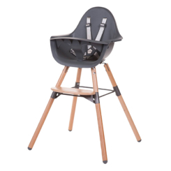Товари для догляду - Стільчик для годування Childhome Evolu 2 Natural anthracite (CHEVOCHNA)