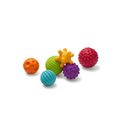 Розвивальні іграшки - Набір розвиваючих м'ячиків Infantino Малючки текстурики (005209)