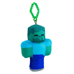 Брелоки - М'яка іграшка-брелок Minecraft Зомбі 13 см (MC7002/1)
