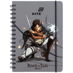 Канцтовари - Блокнот на спіралі Kite Attack on Titan A5 (AT26-190)