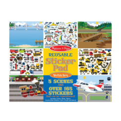 Набори для творчості - Набір багаторазових наліпок Melissa and Doug Транспорт (SM93209/6812)