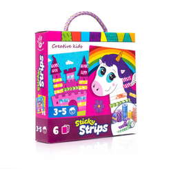 Наборы для творчества - Набор для творчества Vladi Toys Sticky strips Единорог (VT4433-03)