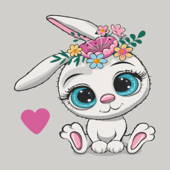 Товары для рисования - Картина по номерам Art Craft Милый зайчик 30 х 30 см (15092-AC)