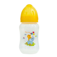 Товари для догляду - Пляшечка для годування Baby Team Слоники жовта (1002/1)