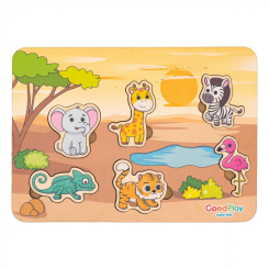 Развивающие игрушки - Пазл-сортер Good Play Тропики (PS-4-022) Развивающие игрушки - Пазл-сортер Good Play Тропики (PS-4-022)
