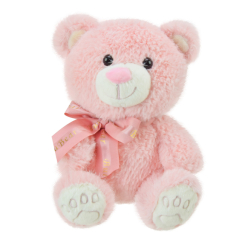 Мягкие животные - Мягкая игрушка Shantou Jinxing Мишка розовый 25 см (C15401/1)