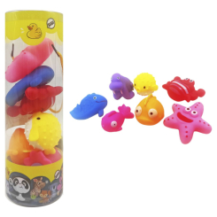 Іграшки для ванни - Іграшки для ванної Морські жителі 7 штук у тубі MIC (HY980-13) (216944)