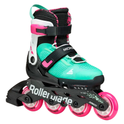 Ролики дитячі - Роликові ковзани Rollerblade Microblade XT чорно-морський зелений розмір 36.5-40 (8059791073207)