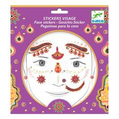 Косметика - Набір наклейок для обличчя DJECO Індійська принцеса (DJ09213)
