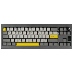 Клавіатура і миші - Клавіатура Epomaker Shadow-X 70% Flamingo Switch Hot-Swap LCD Screen RGB Black UA (SHX-B-F)