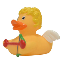 Іграшки для ванни - Каченя гумове LiLaLu FunnyDucks Купідон L1895