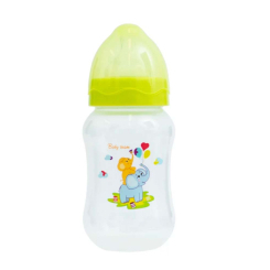 Товари для догляду - Пляшечка для годування Baby Team Слоники зелена (1002/2)