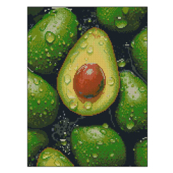 Мозаика - Алмазная картина Strateg Свежее авокадо (4823113898557)