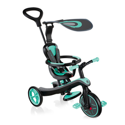 Велосипеды и беговелы - Трехколесный велосипед детский Globber Explorer trike 4 в 1 бирюзовый (632-105)