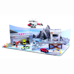 Транспорт и спецтехника - Игровой набор Maisto Mini Work Machines Горная спасательная операция (12573)