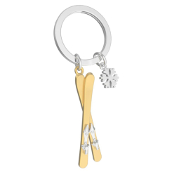 Брелоки - Брелок Metalmorphose Ski with snowflake charm (8000020592969)
