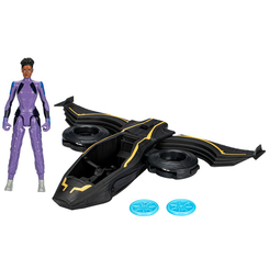 Фигурки персонажей - Игровой набор Black Panther Черная Пантера с транспортом (F3349)