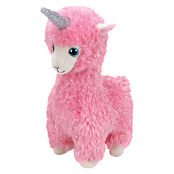 М'які тварини - М'яка іграшка TY Beanie Babies Рожева лама-єдиноріг Лана 15 см (36282)