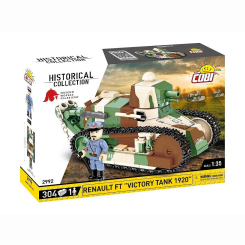 Конструктори з унікальними деталями - Конструктор Cobi Перша Світова Війна Танк Рено FT-17 Перемога 304 деталей (COBI-2992)