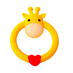 Погремушки, прорезыватели - Прорезыватель Lindo Жираф в контейнере желтый (4890210503226)