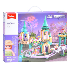 Конструкторы с уникальными деталями - Конструктор Sluban Парк развлечений 448 деталей (M38-B1285)