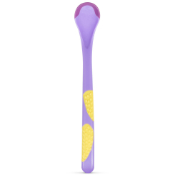 Дитячий посуд та аксесуари - ​Термочутлива ложка Baboo фіолетова (10-028)
