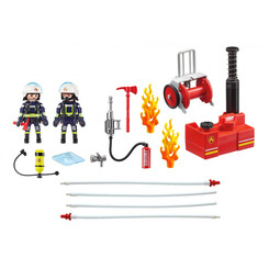 Конструктори з унікальними деталями - Конструктор Playmobil Пожежні з водяним насосом (9468)