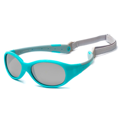 Солнцезащитные очки - Солнцезащитные очки Koolsun Flex бирюзово-серые до 6 лет (KS-FLAG003)