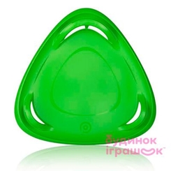 Детский транспорт - Санки-тарелка для взрослых Plastkon Метеор 60 зелёные (8595096938020)
