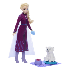 Куклы - Кукла Disney Frozen Эльза с маленьким медвежонком (JFG16)