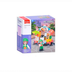 Конструктори з унікальними деталями - Конструктор Sluban Кафе на колесах 81 деталь (M38-B1329A)