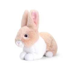 М'які тварини - М'яка іграшка Keel Toys Кроленя біло-бежеве 18 см (SE1053/3)