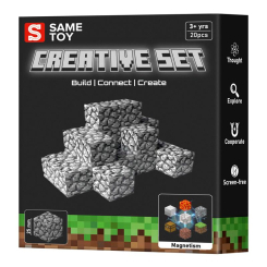 Магнітні конструктори - Магнітний конструктор Same toy Creative Set Cobblestone 20 деталей (MCRAFT-4004-SM) Магнітні конструктори - Магнітний конструктор Same toy Creative Set Cobblestone 20 деталей (MCRAFT-4004-SM)