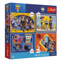 Пазлы - Пазл Trefl Toy Story 5 Время игрушек 4 в 1 (34701)