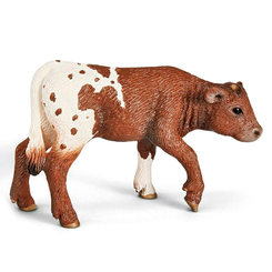 Фигурки животных - Фигурка Schleich Техасский теленок лонгхорн (13684)