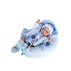 Пупси - Пупс Munecas De Cuna у блакитному комбінезоні 45 см (8436587143250)