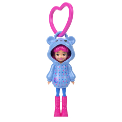 Ляльки - Мінілялька-брелок Polly Pocket у худі Блакитна (JMN38/3)
