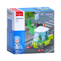 Конструкторы с уникальными деталями - Конструктор Sluban Уборочная машина 75 деталей (M38-B1328A) Конструкторы с уникальными деталями - Конструктор Sluban Уборочная машина 75 деталей (M38-B1328A)
